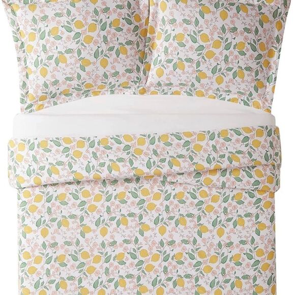 Brooklyn Loom Lemon 🍋 Tree Comforter Set, Twin, Verbena 100% cotton - Picture 4 of 9